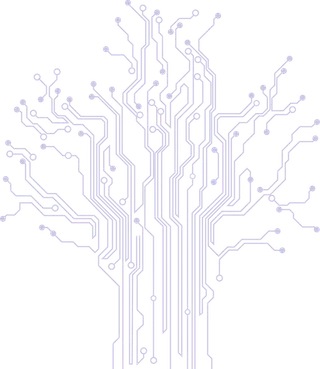 电路网紫色线条科技kv主视觉素材