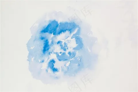 蓝色水彩画图片 蓝色水彩画图片