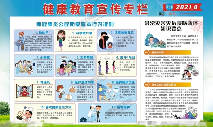 德尔塔病毒 疫情防控新冠肺炎疫苗健康海报x展板架psd设计cdr素材cdr矢量模版下载
