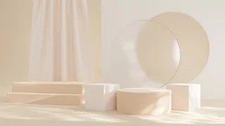 电商产品3D立体背景图主图场景 