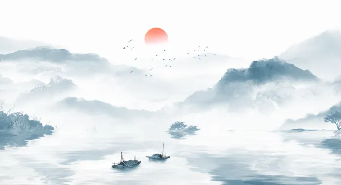 中式水墨风背景