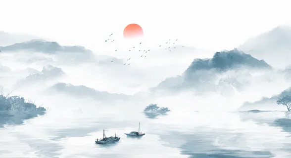 中式水墨风背景 中式水墨风背景