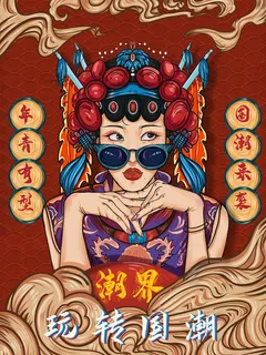 手绘中国风国潮京剧戏曲人物插画古风国粹花旦ai矢量ps设计素材图 手绘中国风国潮京剧戏曲人物插画古风国粹花旦ai矢量ps设计素材图