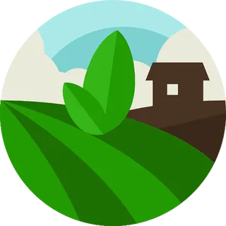 现代农业标识圆