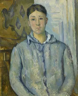 塞尚女人油画素材 塞尚女人油画素材