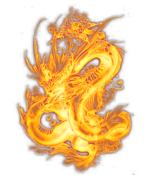 火龙光芒卡通