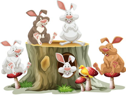 复活节装饰元素插画可爱清新风格贴纸(30)