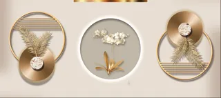 抽象三联装饰画