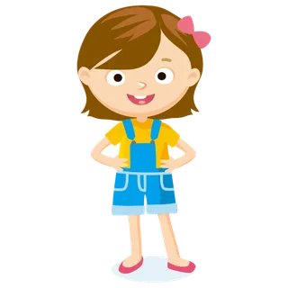 手叉腰卡通人物