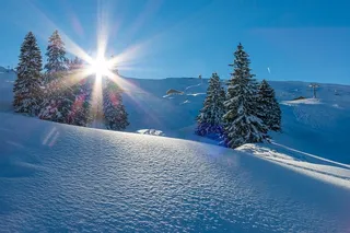 冬天自然背景风景