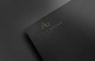 设计黑色迹象标志外装样机