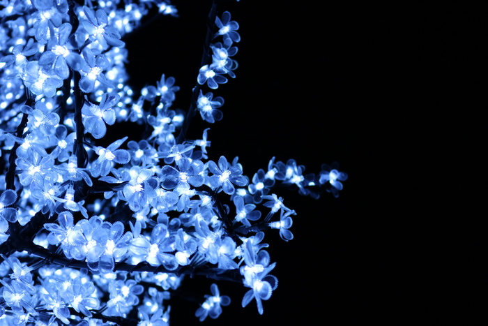 高清唯美蓝色灯光