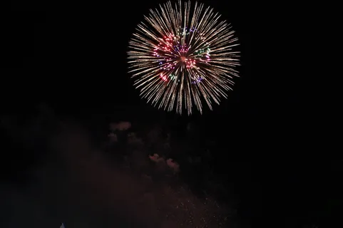 夜空中烟花图片