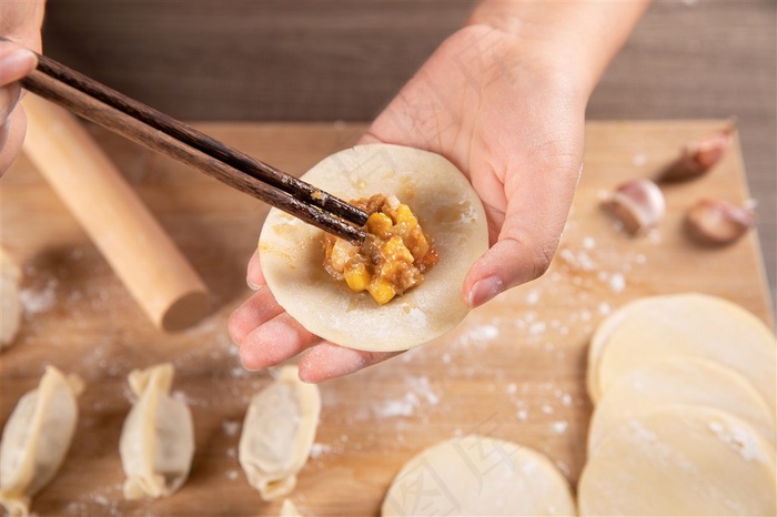 包饺子图片素材