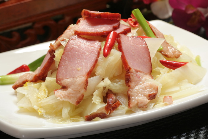 腊肉娃娃菜 (1)