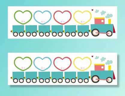 矢量卡通小火车