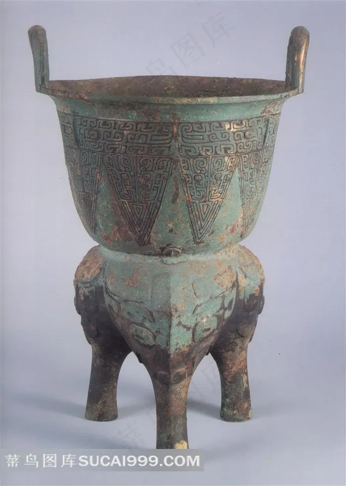 中国古代青铜纹器皿高清素材