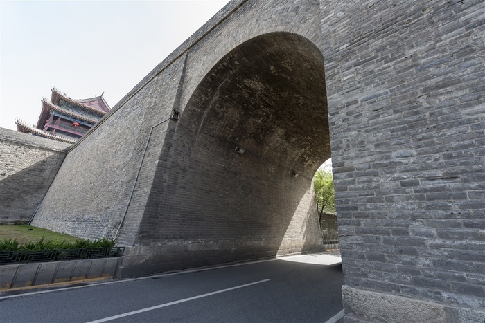 城市古建筑与城门特写摄影