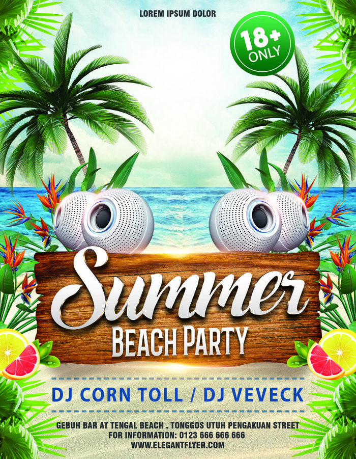 夏天大海约会海报