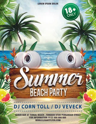 夏天大海约会海报