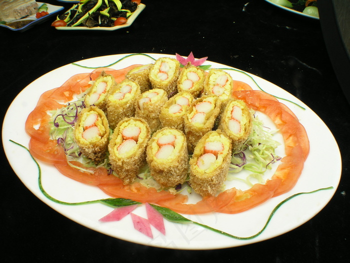 粤菜1266黄金蟹柳卷ss