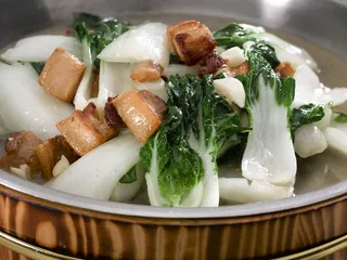 CXC06691油渣炒奶白菜1