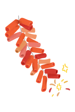 红色烟花爆竹免扣素材