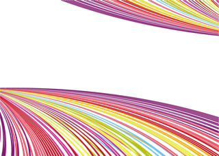 彩色线条简笔科技kv主视觉素材