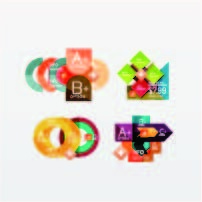 免抠创意字母标签