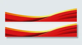 党建素材下边装饰底部装饰素材免扣