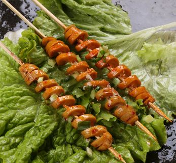 烤面筋餐饮菜单烧烤烤串高清图