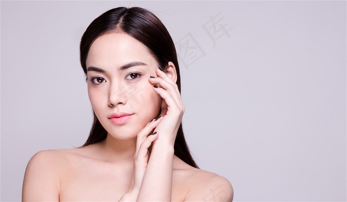 美女妆容美肤展示图