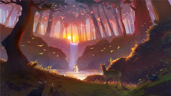 森林梦幻背景 森林梦幻背景