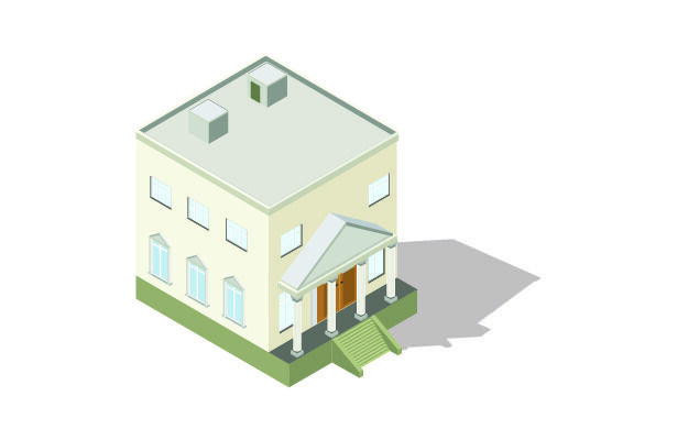 分析图素材图标集合景观建筑立面插画场景AI矢量图形设计