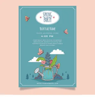 欢迎春天到花开风景