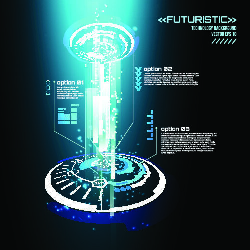 几何抽象粒子线条光线科技感网页banner展板背景AI矢量设计素材