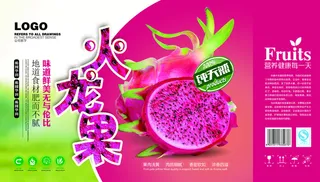手提袋盒子火龙果水果包装