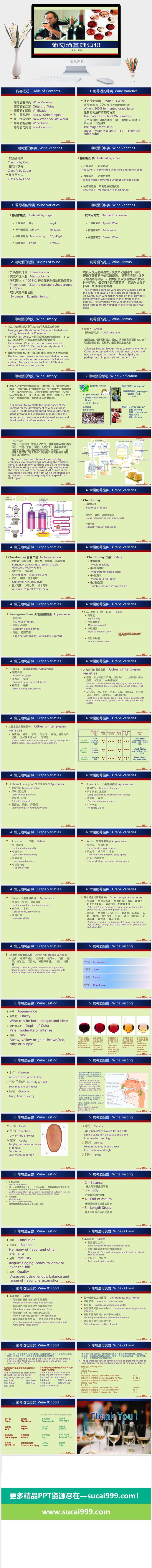 红酒葡萄酒知识培训宣传介绍PPT模板