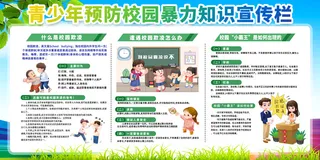 预防校园暴力宣传栏