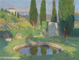 亨利马丁油画草地美景