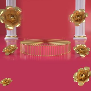 立体C4D场景电商首页主图直通车促销banner海报背景PSD素材