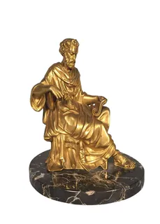 雕塑金色人物素材