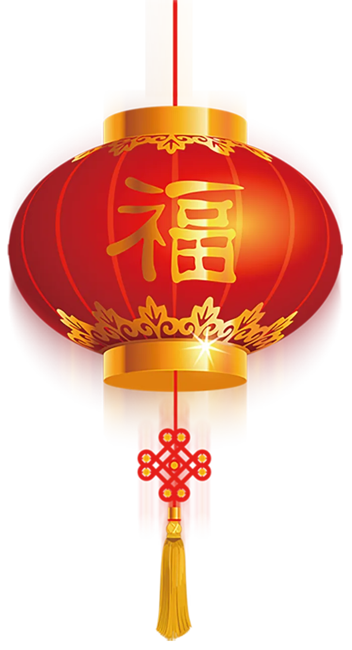 新年装饰福字灯笼
