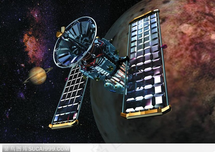 卫星插图 地球 星球 宇宙 太空