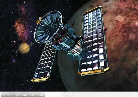 卫星插图 地球 星球 宇宙 太空