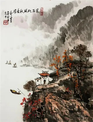 中国山水风景古画