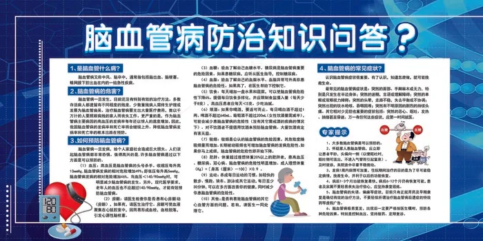 健康教育脑血管psd模版下载