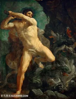 西方男性裸体*油画图片