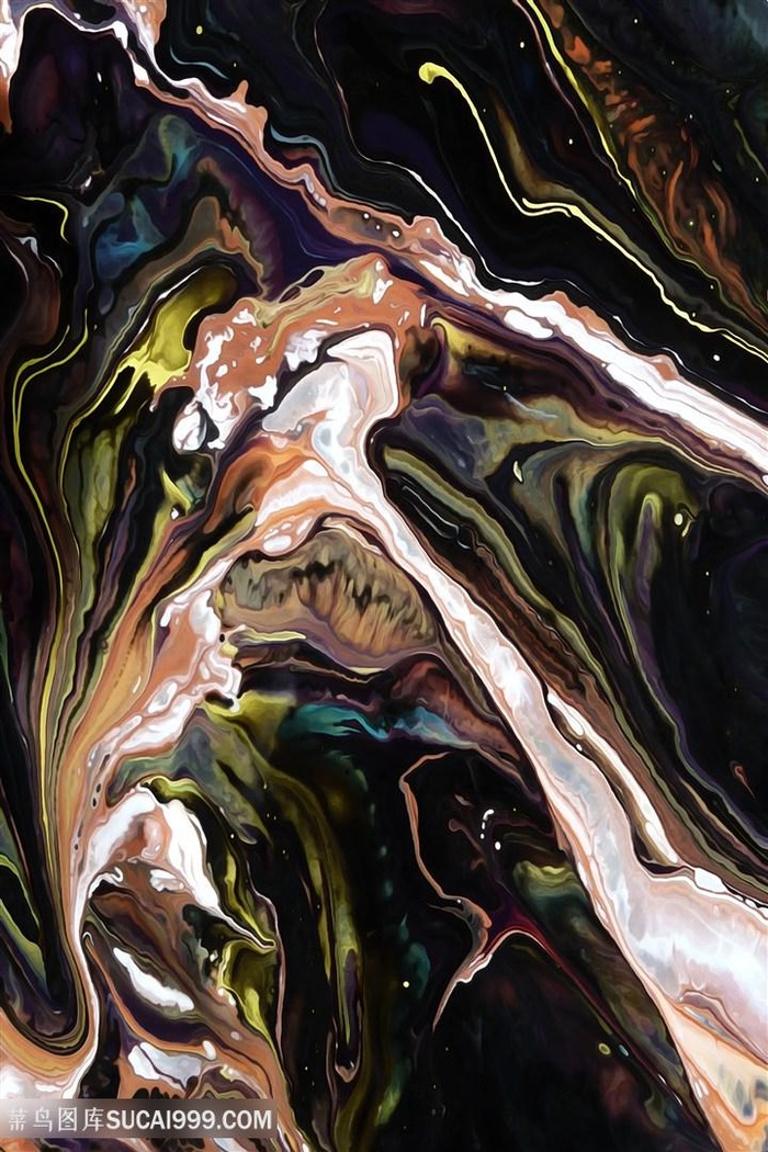 抽象时尚水彩艺术画