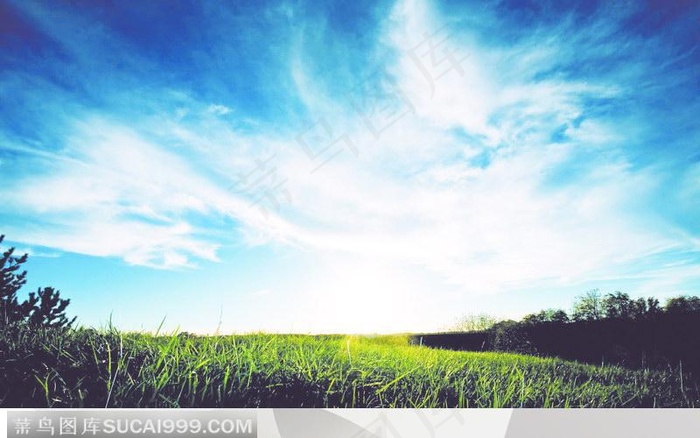 漂亮的天空云朵蓝天白云的素材